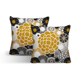 Bursta Floral Reversible Indoor/Outdoor Square Pillow
