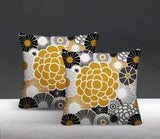 Bursta Floral Reversible Indoor/Outdoor Square Pillow