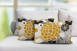 Bursta Floral Outdoor Reversible Throw Rectangular Pillow