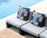 Kazie Patches Indoor/Outdoor Reversible Square Pillow