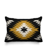 Caca Geometric Reversible Indoor/Outdoor Rectangular Pillow