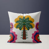 Calio Microsuede Square Throw Pillow in White; Yellow; Red; Pink; Green - Size 20x20