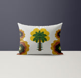 Calio Microsuede Lumbar Throw Pillow in White; Yellow; Black; Green - Size 20x14