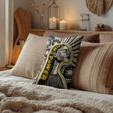 Calm Faux Linen Lumber Pillow
