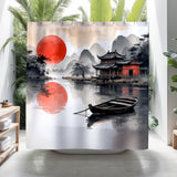 Camacho Chinese Ink Shower Curtain in Multicolor - view 2