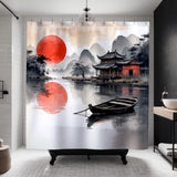 Camacho Chinese Ink Shower Curtain in Multicolor - view 3