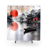 Camacho Chinese Ink Shower Curtain in Multicolor
