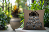 Camo Zebra Reversible Indoor/Outdoor Square Pillow