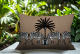 Camo Zebra Reversible Indoor/Outdoor Square Pillow
