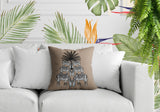 Camo Zebra Reversible Indoor/Outdoor Square Pillow