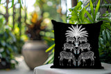 Camo Zebra Reversible Indoor/Outdoor Square Pillow