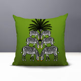 Camo Zebra Reversible Indoor/Outdoor Square Pillow