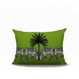 Camo Zebra Reversible Indoor/Outdoor Rectangle Pillow
