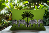 Camo Zebra Reversible Indoor/Outdoor Square Pillow