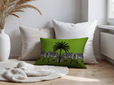 Camo Zebra Reversible Indoor/Outdoor Square Pillow