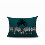 Camo Zebra Reversible Indoor/Outdoor Rectangle Pillow