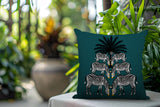 Camo Zebra Reversible Indoor/Outdoor Square Pillow