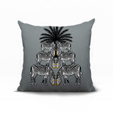 Camo Zebra Reversible Indoor/Outdoor Square Pillow