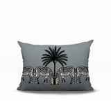 Camo Zebra Reversible Indoor/Outdoor Rectangle Pillow
