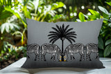 Camo Zebra Reversible Indoor/Outdoor Square Pillow