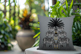 Camo Zebra Reversible Indoor/Outdoor Square Pillow