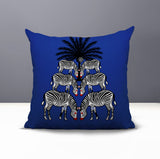 Camo Zebra Reversible Indoor/Outdoor Square Pillow