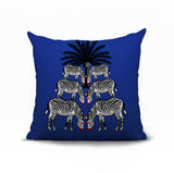 Camo Zebra Reversible Indoor/Outdoor Square Pillow