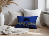 Camo Zebra Reversible Indoor/Outdoor Rectangle Pillow