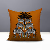 Camo Zebra Reversible Indoor/Outdoor Square Pillow