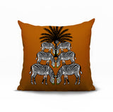 Camo Zebra Reversible Indoor/Outdoor Square Pillow