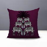 Camo Zebra Reversible Indoor/Outdoor Square Pillow