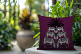 Camo Zebra Reversible Indoor/Outdoor Square Pillow