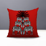 Camo Zebra Reversible Indoor/Outdoor Square Pillow