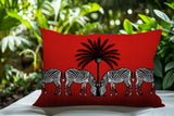 Camo Zebra Reversible Indoor/Outdoor Rectangle Pillow