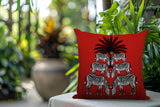 Camo Zebra Reversible Indoor/Outdoor Square Pillow