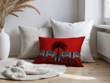 Camo Zebra Reversible Indoor/Outdoor Square Pillow