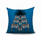 Camo Zebra Reversible Indoor/Outdoor Square Pillow
