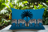 Camo Zebra Reversible Indoor/Outdoor Square Pillow