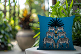 Camo Zebra Reversible Indoor/Outdoor Square Pillow