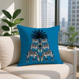 Camo Zebra Reversible Indoor/Outdoor Square Pillow
