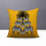 Camo Zebra Reversible Indoor/Outdoor Square Pillow