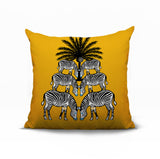Camo Zebra Reversible Indoor/Outdoor Square Pillow