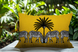 Camo Zebra Reversible Indoor/Outdoor Square Pillow