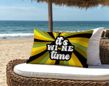 Hexam It's Wine Lumbar Indoor/Outdoor Throw Pillow