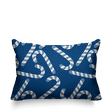 Candy Cane Object/Motif Reversible Indoor/Outdoor Rectangular Pillow
