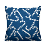 Candy Cane Object/Motif Reversible Indoor/Outdoor Square Pillow
