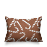 Candy Cane Object/Motif Reversible Indoor/Outdoor Rectangular Pillow