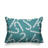 Candy Cane Object/Motif Reversible Indoor/Outdoor Rectangular Pillow