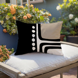 Capo Minimalist Lumbar Indoor/Outdoor Throw Pillow