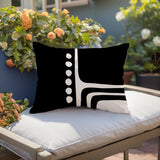 Capo Minimalist Lumbar Indoor/Outdoor Throw Pillow